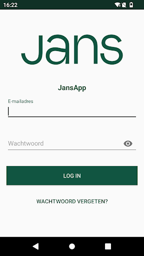 Android application JansApp screenshort