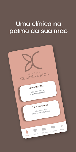 Android application Instituto Dra Clarissa Rios screenshort
