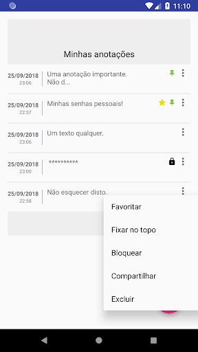 Bloco de Notas Screen 2
