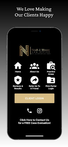 Android application Noah J. Moore Law Firm screenshort