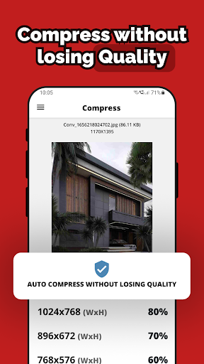 Screenshot of Image Compressor: Reduce size