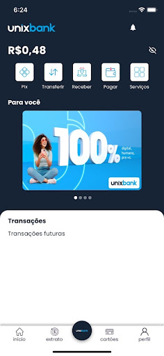 Android application UNIXBANK screenshort
