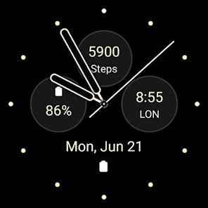Captura 12 Awf Modern Analog: Watch face android