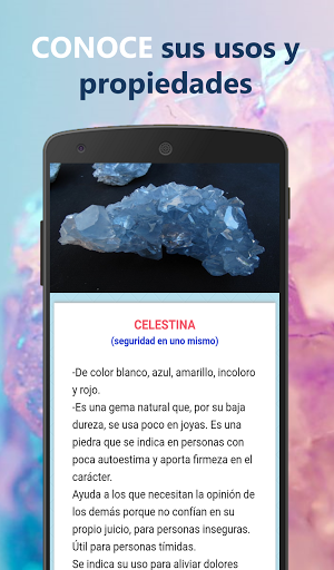 Android application Piedras y atribuciones - Gemas screenshort