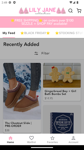 Android application Lily Jane Collective screenshort