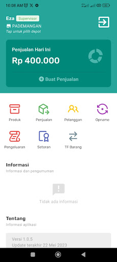 Android application Aerplus Kasir 2 screenshort