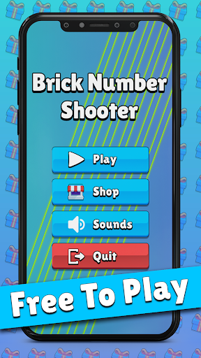Android application Brick Number Shooter screenshort