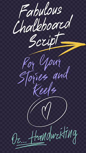 Android application Handwritten Fonts for Stories screenshort