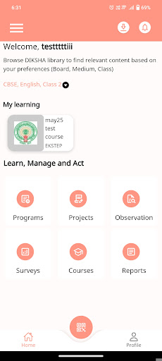 DIKSHA - for School Education Screen 2