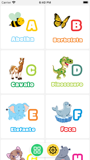 Android application Alfabeto infantil screenshort