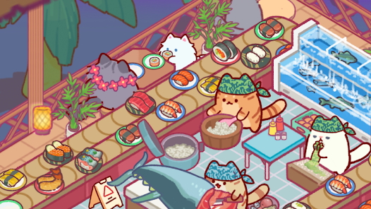 Cat Snack Bar MOD APK v1.0.64 (Unlimited Gems and Money) Gallery 5