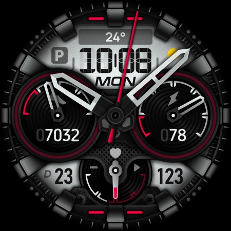 SH025 Watch Face, WearOS watch screenshot 8