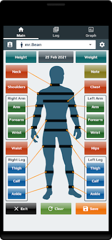 Body Measurements Diary - Muscのおすすめ画像1