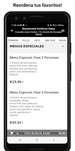 Restaurante Asiático Xiang Screen 2