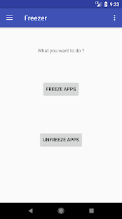EXA Freezer Disable System App Screenshot