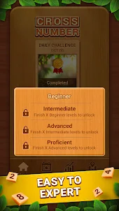 Cross Number: Math Game Puzzle