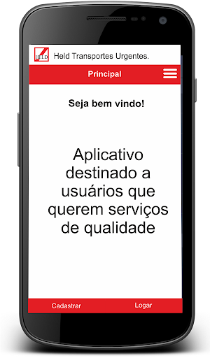 Android application Held Transportes - Cliente screenshort