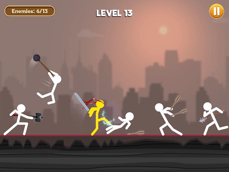 Stickman Kick Fighting Game Ver. 1.6 MOD APK, DUMB ENEMY