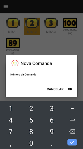Comandas Screen 3