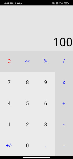 Android application Calculator screenshort