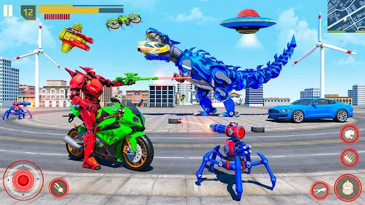 Play Flying Bat Robot Bike Game Online for Free on PC & Mobile