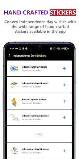 Independence Day - August 15 Stickers WA  Frames