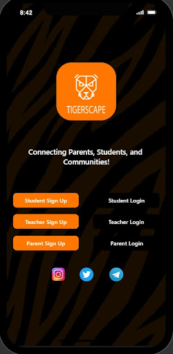 Android application TigerScape screenshort