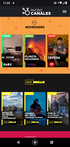 Android application Microcanales screenshort