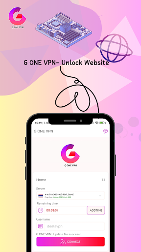 G ONE VPN Screen 2