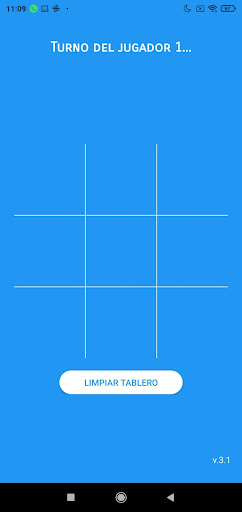 Android application TIC TAC TOE screenshort