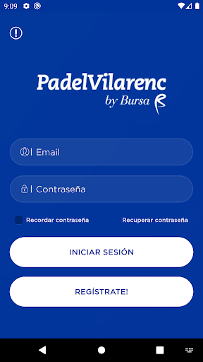 Android application Padel Vilarenc screenshort