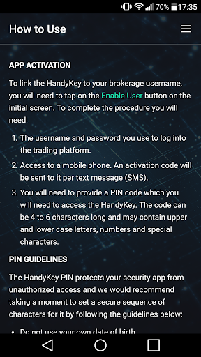 Screenshot of HandyKey