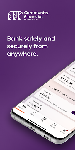 Android application Community Financial Mobile screenshort