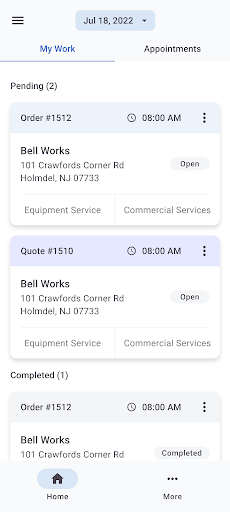 Android application ServMan Mobile screenshort