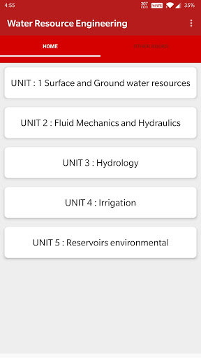 Android application Water Resources Engineering screenshort