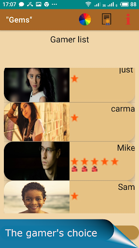 Android application Mind game Gems screenshort