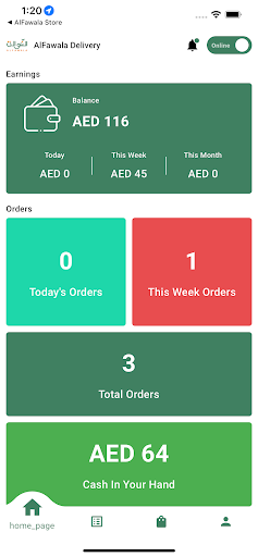 Alfawala Delivery Screen 2