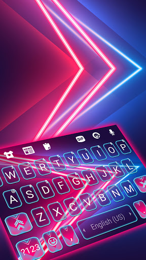 Android application Neon Futuristic Keyboard Backg screenshort