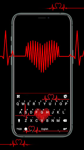 Android application Heartbeat Parallax Keyboard Ba screenshort