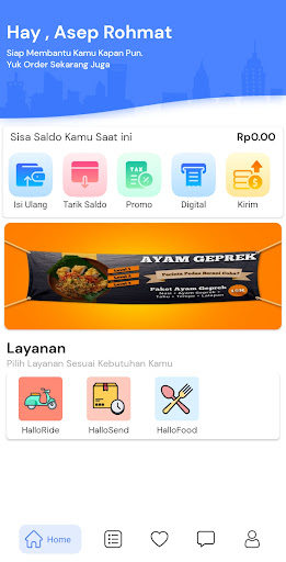 Hallomang - Ojek & Delivery Screen 2