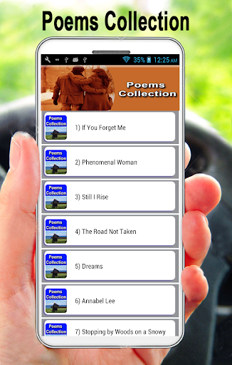 Android application Top Famous Poems Collection In screenshort