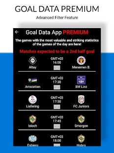 Goal Data - Football Stats Screenshot
