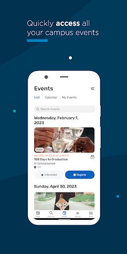 VIU Co-Curricular App Screen 3
