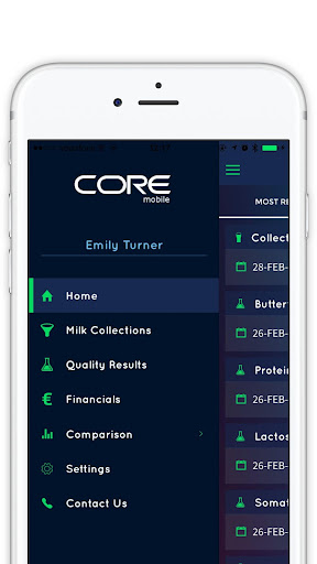 Android application MilkedIn screenshort