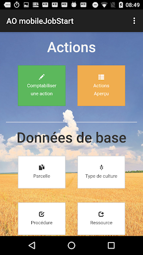 Aperçu de l'application