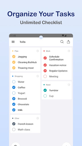 Android application To-Do List & Tasks & Widgets screenshort
