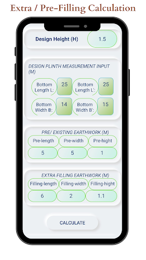 EW Calculator: Plinth Rise Screen 3
