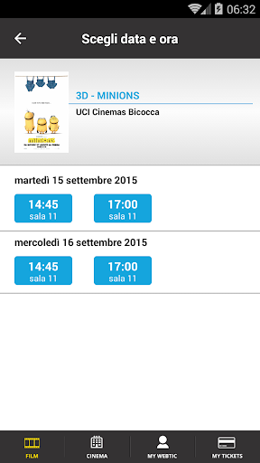 Webtic Prenotazioni Cinema Screen 3