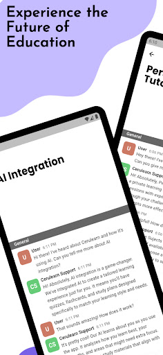 Android application Cerulearn screenshort