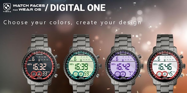 Digital One Watch Face APK (pagado) 2